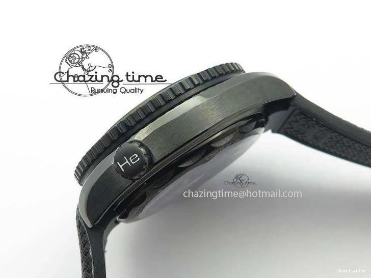 0502 Planet Ocean 45mm Real Ceramic BP-Maker Best Edition Black Dial On Nylon Rubber Strap A TopPick 8185